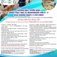 Announcement: AMI Montessori Orientation Course for the 0-3 Age Group – Starting July 11, 2022, in Ho Chi Minh City