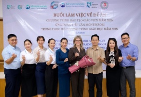 BUỔI LÀM VIỆC ĐỀ ÁN: CHƯƠNG TRÌNH ĐÀO TẠO GIÁO VIÊN MẦM NON ỨNG DỤNG TIẾP CẬN MONTESSORI TRONG THỰC HIỆN CHƯƠNG TRÌNH GIÁO DỤC MẦM NON