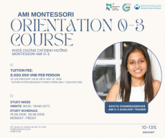 ENROLLMENT OPEN – AMI 0–3 MONTESSORI ORIENTATION COURSE (JUNE 2026)