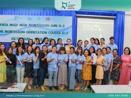 Hình ảnh Lễ Tổng Kết Khóa Định hướng Phương Pháp Giáo Dục Montessori 0-3 Đầu tiên Tại TP.HCM