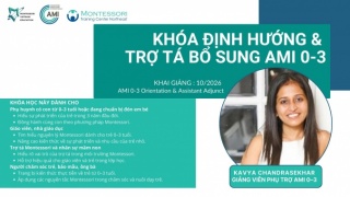 NOW ENROLLING: AMI MONTESSORI ORIENTATION ASSISTANT COURSE (0–3 YEARS) OCTOBER 2026