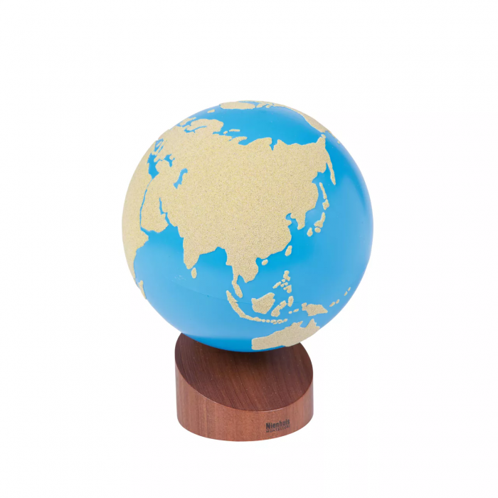 Quả địa cầu nhám (Globe Of Land And Water: Sandpaper)