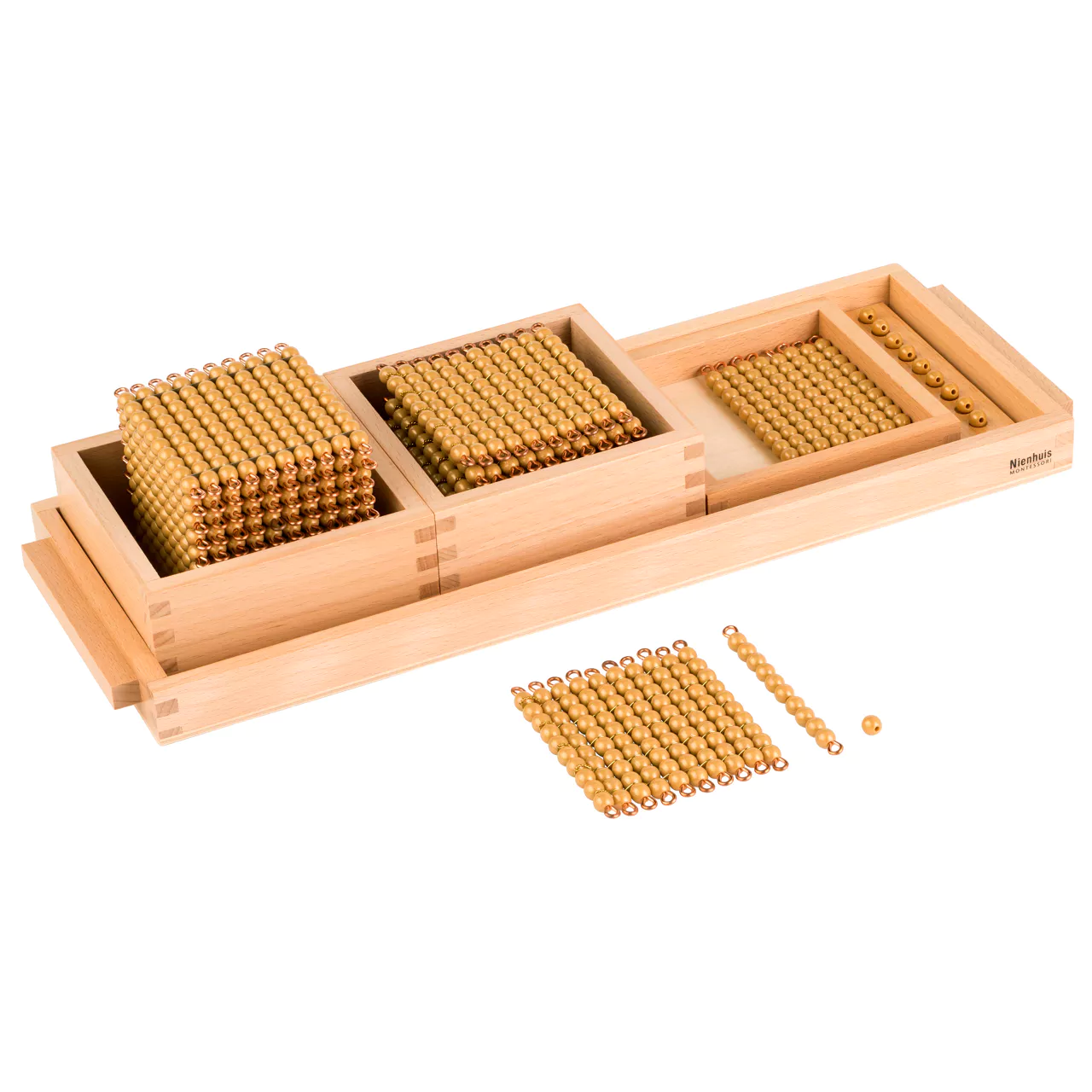 Giới thiệu về hệ thống thập phân - Hạt  (Introduction to the Decimal System – Beads)  (Nhựa)