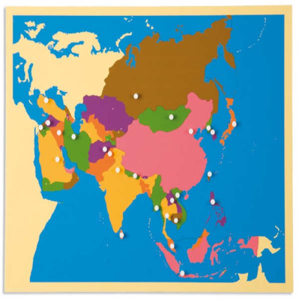 0176G0 - Bản đồ xếp hình: Châu Á