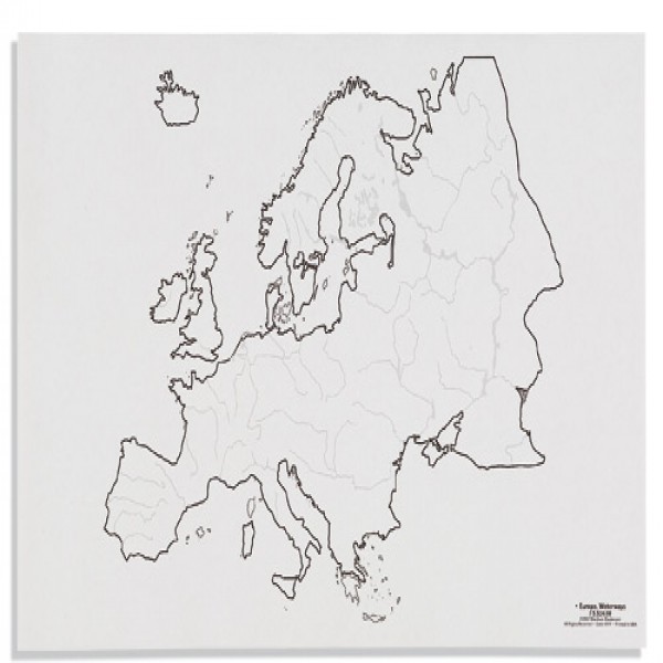 Bản đồ Châu Âu: Đường thủy - Montessori.org.vn